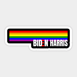 Biden Harris LGBT Pride Flag, Vote Biden Harris President, Joe And Kamala Supporter, 2020 Rainbow Pride LGBT Shirt Sticker